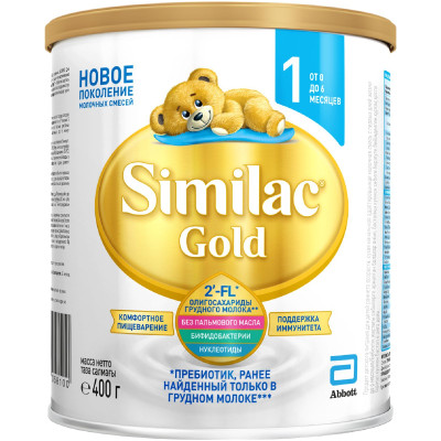 Смесь Similac Gold 1 молочная, 400г