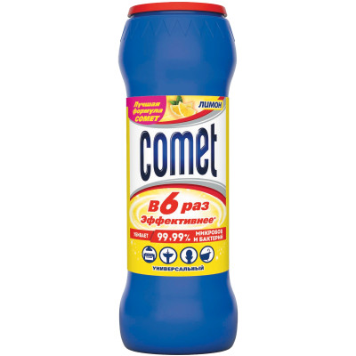 Порошок чистящий Comet лимон с хлорином, 475г