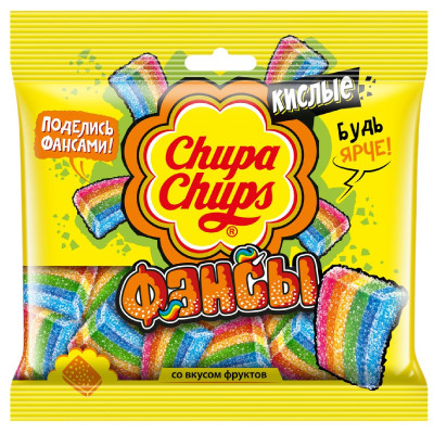 Мармелад Chupa Chups Фансы жевательный с фруктовым вкусом, 150г