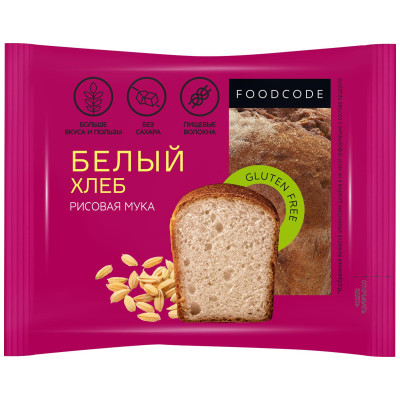 Хлеб Foodcode белый, 200г