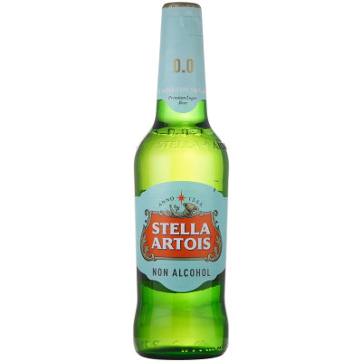 Пиво безалкогольное Stella Artois светлое, 440мл