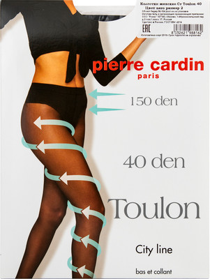 Колготки Pierre Cardin Toulon 40 Nero Черные Размер 2