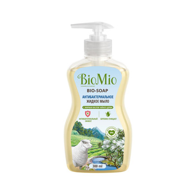 Мыло BioMio Bio-Soap с эфирным маслом чайного дерева антибактериальное, 300мл