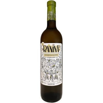 Вино Ranina Алазанская долина белое полусладкое 11.5%, 750мл