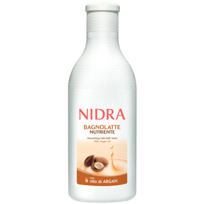 Пена-молочко Nidra для ванны с аргановым маслом питательная, 750мл