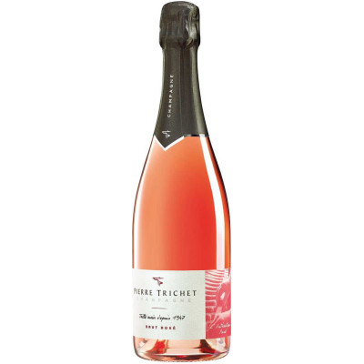Вино игристое Pierre Trichet l'Authentique Brut Rose Champagne AOC розовое сухое 12%, 750мл