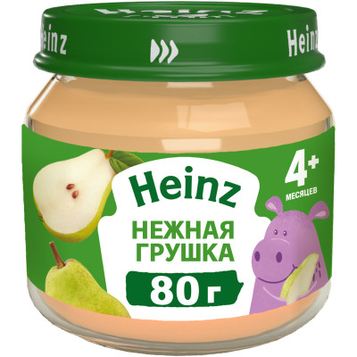 Пюре Heinz нежная грушка с 4месяцев, 80г