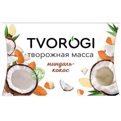 Масса творожная Tvorogi миндаль-кокос 3.5%, 170г