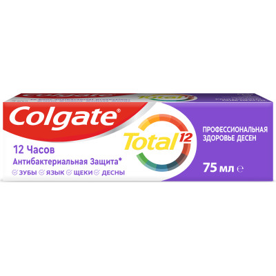 Зубная паста Colgate Total 12 Профессиональная Здоровье Десен и борьбы с их кровоточивостью, 75мл