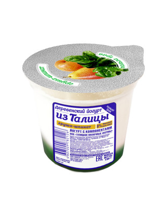 Йогурт Из Талицы Деревенский груша-шпинат 8%, 130г
