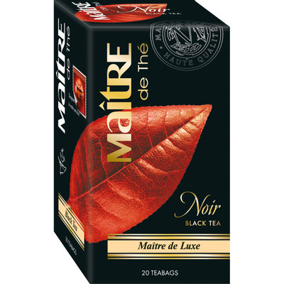 Чай Maitre de The Noir Maitre de Luxe чёрный высший сорт, 20x2г