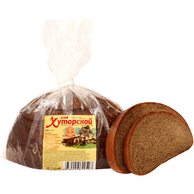 Хлеб Обнинский Хлеб Хуторской подовый в нарезке, 250г