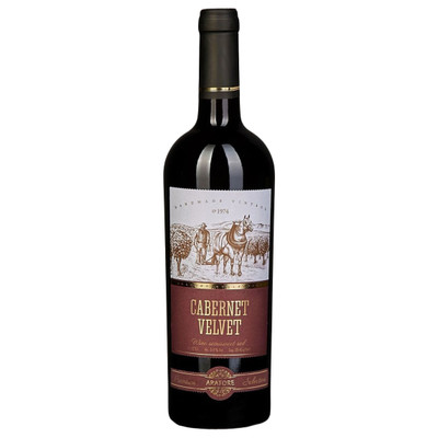 Вино Долина Cabernet Velvet красное полусладкое 10%, 750мл