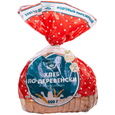 Хлеб Ульяновскхлебпром По-деревенски подовый нарезанный, 500г
