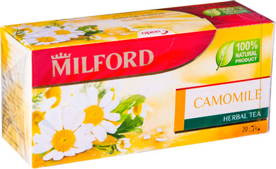 Чай Milford Ромашка травяной в пакетиках, 20х1.5г