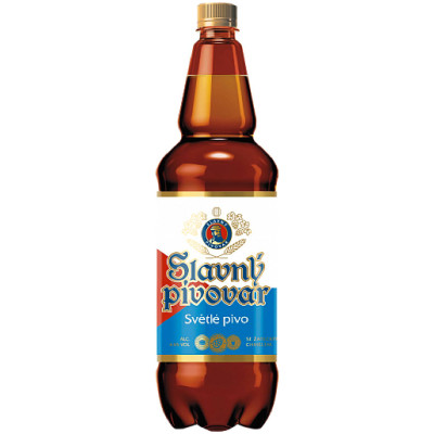 Пиво Slavny Pivovar светлое фильтрованное пастеризованное 4.6%, 1.3л
