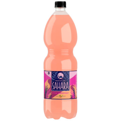 Напиток безалкогольный Sahara розовый грейпфрут сильногазированный, 1.5л