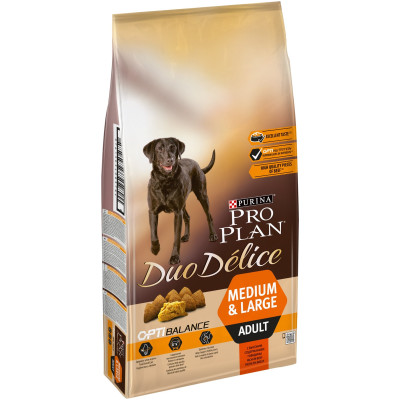 Сухой корм Pro Plan Duo Delice говядина-рис для взрослых собак, 10кг