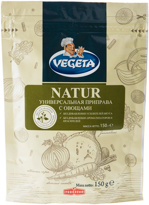 Приправа Vegeta Natur с овощами универсальная, 150г