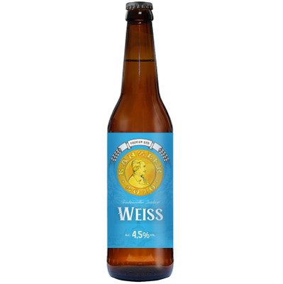 Пиво Wiess Canzler светлое непастеризованное нефильтрованное пшеничное, 450мл