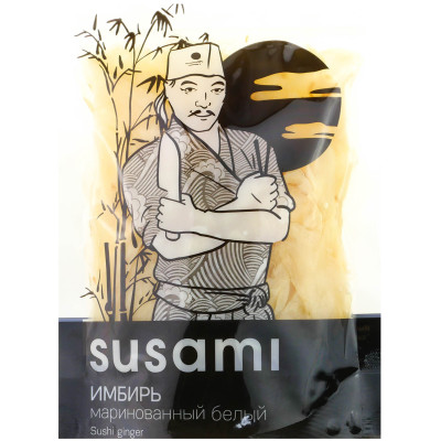 Имбирь белый Susami Sushi Ginger маринованный, 300г
