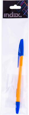 Ручка Index I-Note шариковая синяя, 0.5мм