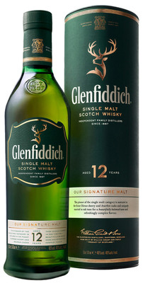 Виски Glenfiddich 12-летний 40% в подарочной упаковке, 500мл