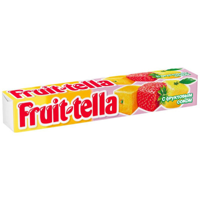 Конфеты Fruittella желейные ассорти клубника-апельсин-лимон, 41г