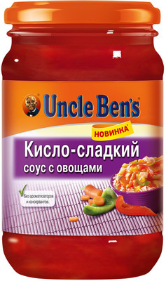 Соус Uncle Bens кисло-сладкий с овощами, 210мл