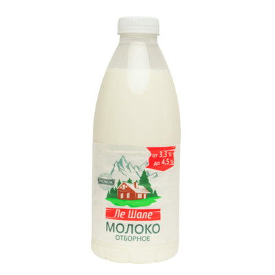 Молоко Ле Шале цельное отборное ультрапастеризованное 3.3-4.5%, 930мл