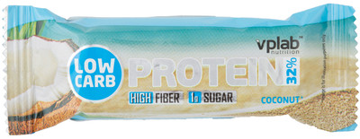 Батончик протеиновый Vplab Low Carb Protein Bar со вкусом кокоса, 35г