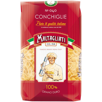 Макароны Maltagliati Conchiglie №040, 450г
