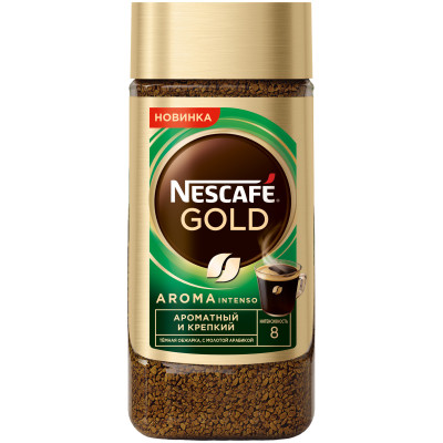 Кофе Nescafe Gold Aroma Intenso растворимый сублимированный, 170г