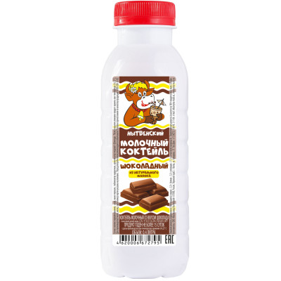 Коктейль Нытвенский МЗ молочный со вкусом шоколада 2.5%, 400мл