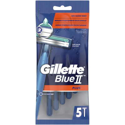 Бритва Gillette Blue II Plus одноразовая, 5шт