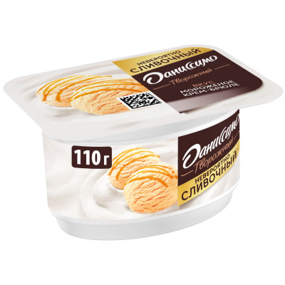 Продукт творожный Даниссимо со вкусом мороженого крем-брюле 5,5%, 110г