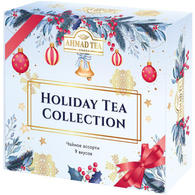 Чай Ahmad Holiday Tea Collection ассорти 9 вкусов, 45x1.7г