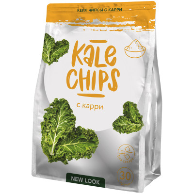 Чипсы овощные Kale Chips из капусты с карри, 30г