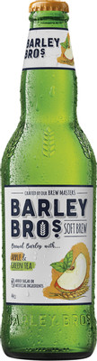 Напиток безалкогольный Barley Bros яблоко-зелёный чай газированный, 440мл