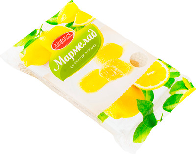 Мармелад Азовская КФ желейный лимон, 300г