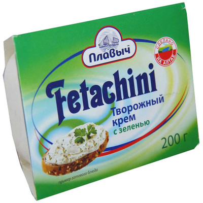 Крем сырный Fetachini с зеленью 60%, 200г