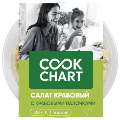 Салат Cook Chart Крабовый, 180г