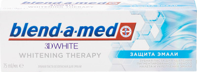 Зубная паста Blend-a-med 3D White защита эмали, 75мл