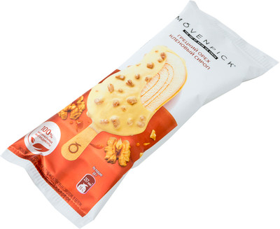 Эскимо Movenpick пломбир с кленовым сиропом-грецким орехом в белом шоколаде 25%, 69г