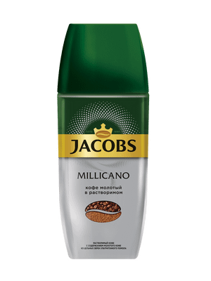 Кофе Jacobs Millicano натуральный растворимый с добавлением жареного молотого, 90г