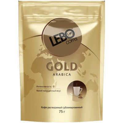 Кофе Lebo Gold растворимый сублимированный, 75г