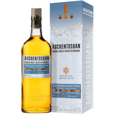 Виски Auchentoshan Sauvignon Blanc Cask 47% в подарочной упаковке, 700мл