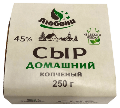 Сыр копчёный Любони Домашний 45%, 250г