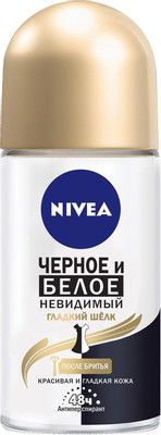 Антиперспирант-дезодорант Nivea Чёрное и белое Невидимый гладкий шёлк, 50мл