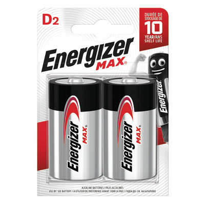 Батарейки Energizer Max D LR, 2шт